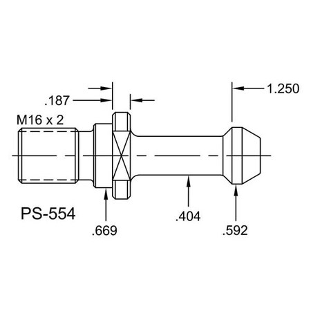 Tj Davies Co Solid Retention Knob PS-554